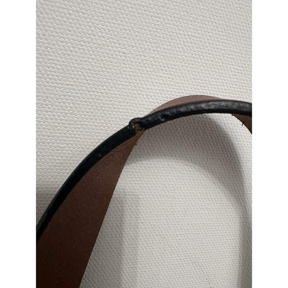 COACH Relay Tote Bag CH756 - Black Polished Pebble Leather Brown -Tanned Leather - Picture 9 of 16